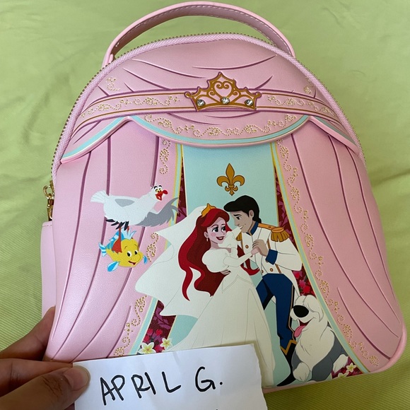 NWT Danielle Nicole Little Mermaid Ariel Wedding mini backpack Disney Danielle Nicole The Little Mermaid Ariel Eric Wedding  main image 3